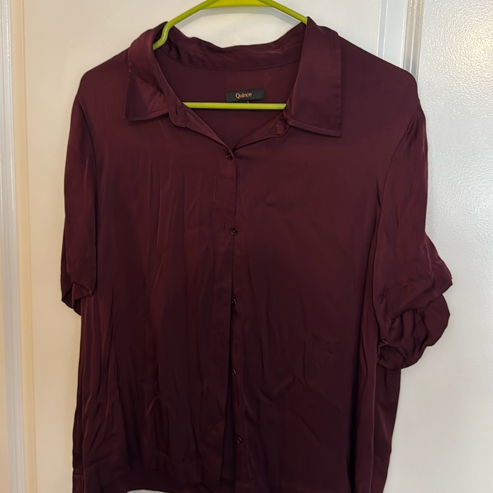 Quince Washable Silk Button-up